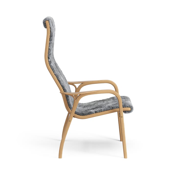 Lamino Fauteuil Eik geolied/schapenvacht, Scandinavian Grey (grijs) Swedese