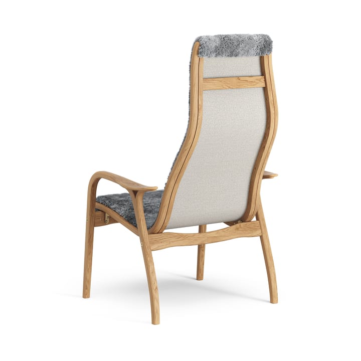 Lamino Fauteuil Eik geolied/schapenvacht, Scandinavian Grey (grijs) Swedese