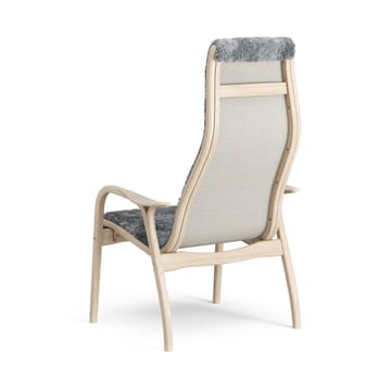 Lamino Fauteuil Eik wit gepigmenteerd / schapenvacht - Scandinavian Grey (grijs) - Swedese