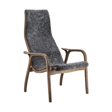 Lamino fauteuil eiken/schapenvacht Special Edition - Rubio Monocoat Chocolate-Charcoal - Swedese