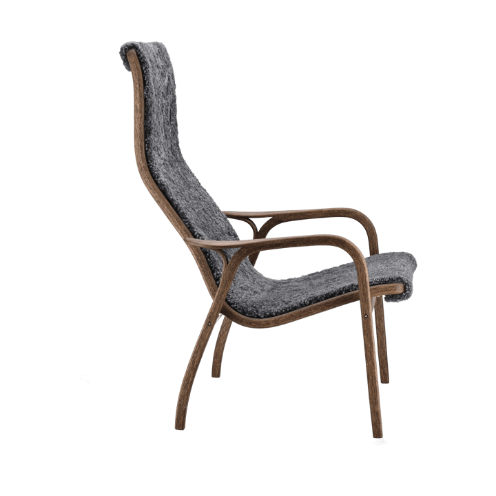 Lamino fauteuil eiken/schapenvacht Special Edition - Rubio Monocoat Chocolate-Charcoal - Swedese