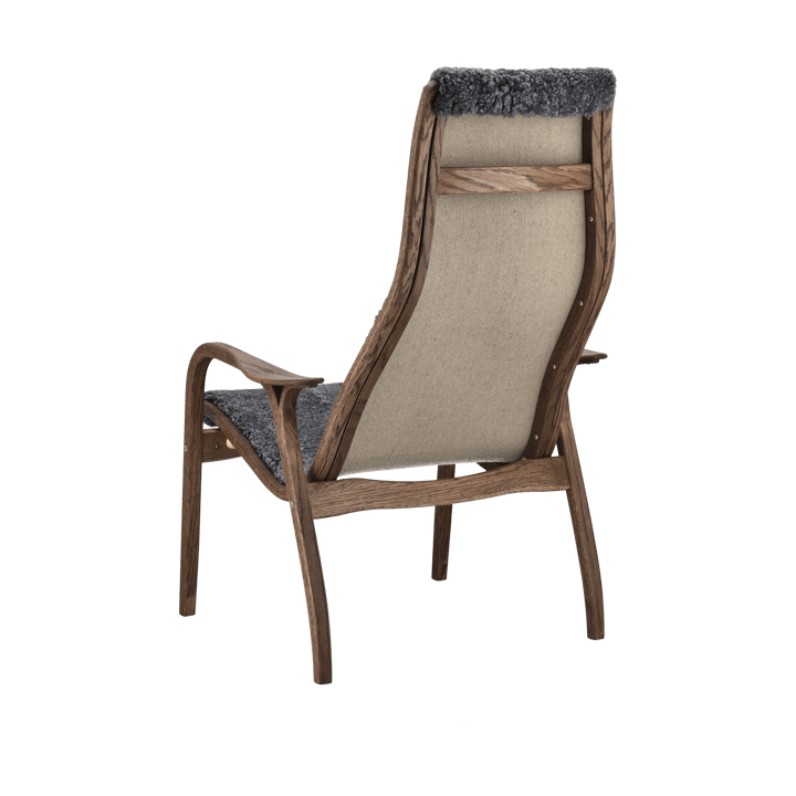 Lamino fauteuil eiken/schapenvacht Special Edition - Rubio Monocoat Chocolate-Charcoal - Swedese