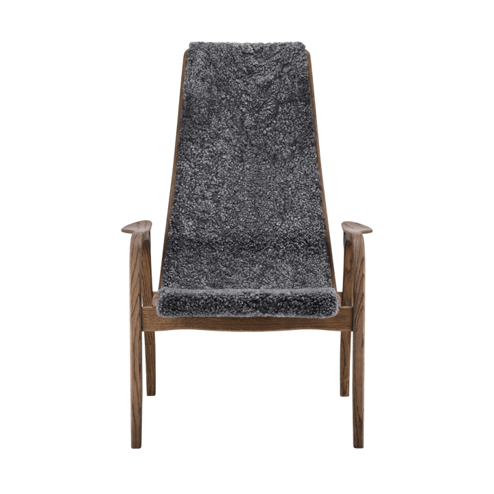 Lamino fauteuil eiken/schapenvacht Special Edition - Rubio Monocoat Chocolate-Charcoal - Swedese