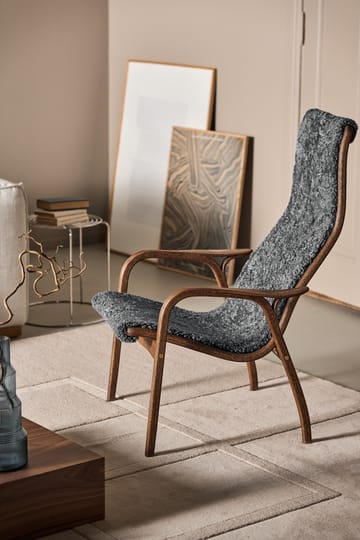 Lamino fauteuil eiken/schapenvacht Special Edition - Rubio Monocoat Chocolate-Charcoal - Swedese