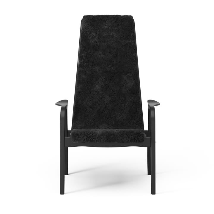 Lamino fauteuil en voetenbankje Black Edition, Zwart Swedese