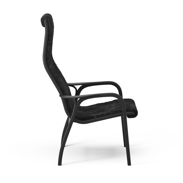 Lamino fauteuil en voetenbankje Black Edition, Zwart Swedese