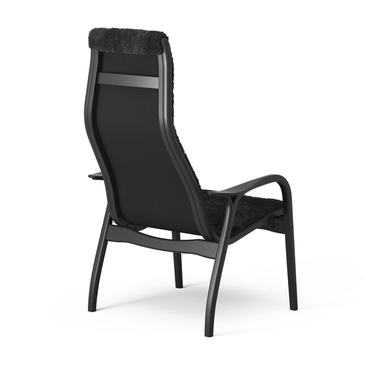 Lamino fauteuil en voetenbankje Black Edition, Zwart Swedese