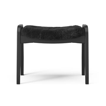Lamino fauteuil en voetenbankje Black Edition - Zwart - Swedese