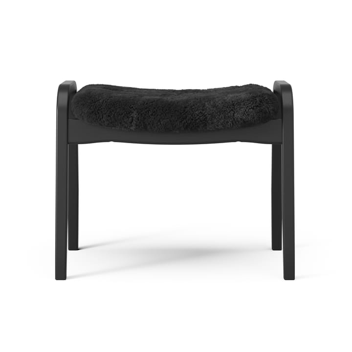 Lamino fauteuil en voetenbankje Black Edition, Zwart Swedese