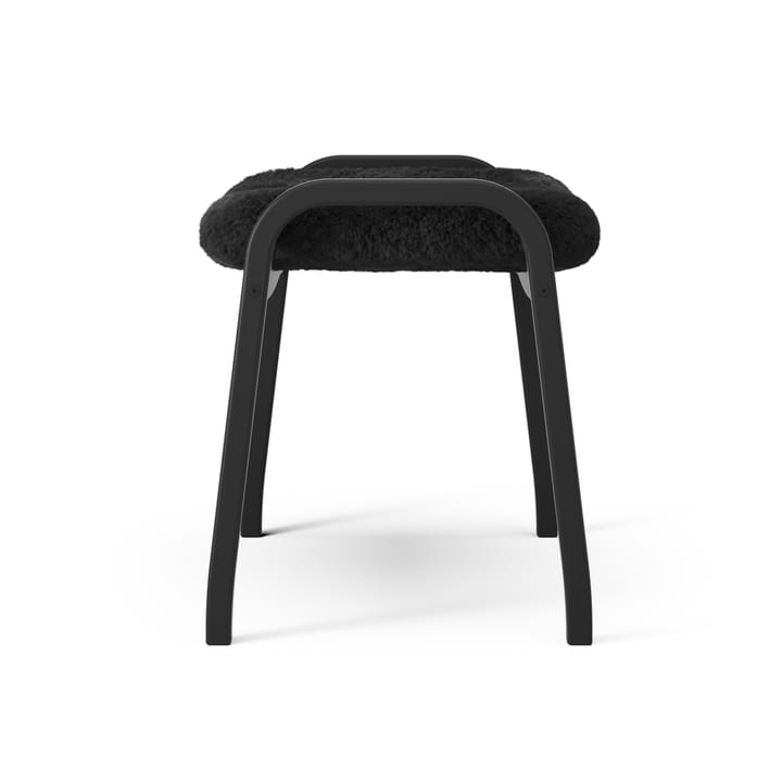Lamino fauteuil en voetenbankje Black Edition, Zwart Swedese