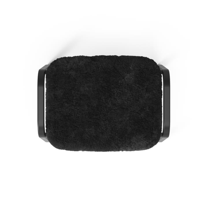 Lamino fauteuil en voetenbankje Black Edition, Zwart Swedese