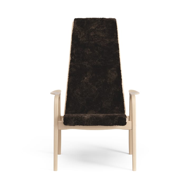 Lamino Fauteuil gelakt Beuk/schapenvacht, Espresso (bruin) Swedese