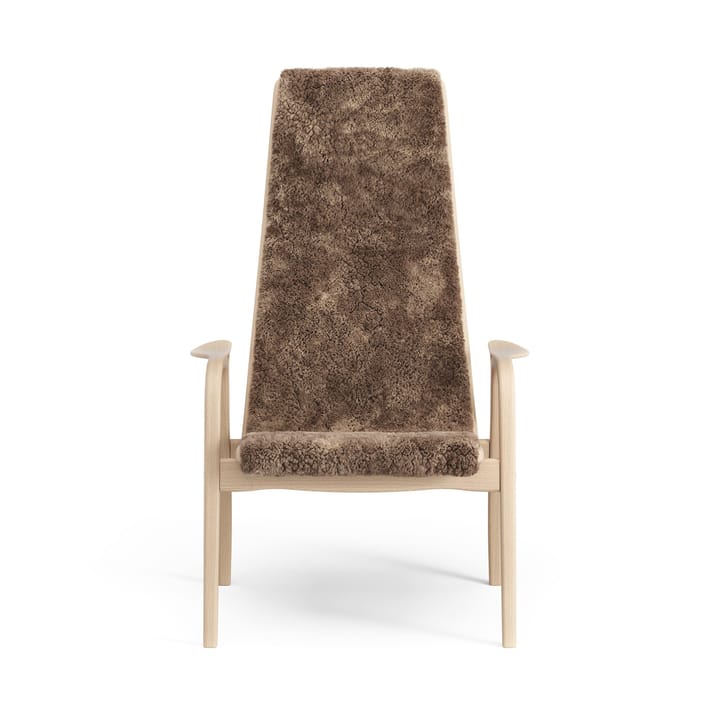 Lamino Fauteuil gelakt Beuk/schapenvacht - Sahara (nougat bruin) - Swedese