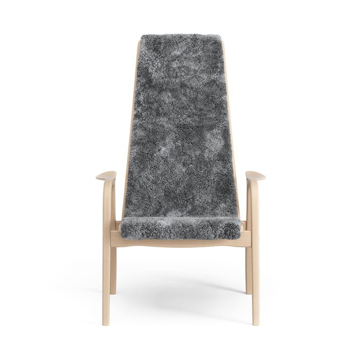 Lamino Fauteuil gelakt Beuk/schapenvacht, Scandinavian Grey (grijs) Swedese