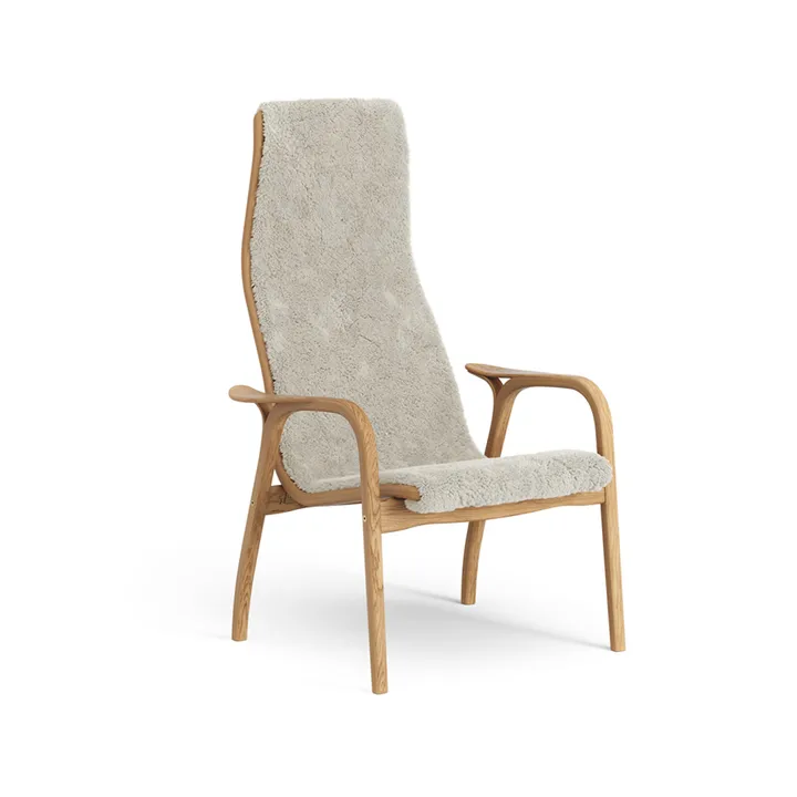 Lamino fauteuil geolied eiken/schapenvacht - Moonlight (beige) - Swedese