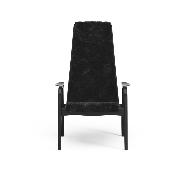 Lamino Fauteuil - Schapenvacht black-zwartgebeitst beukenhout - Swedese