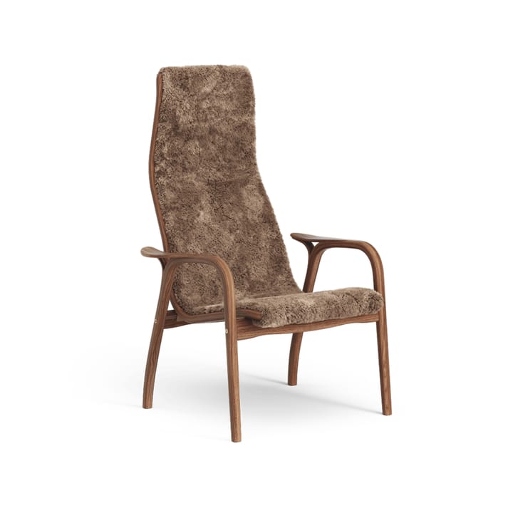 Lamino Fauteuil - schapenvacht sahara, gelakt walnoothout - Swedese