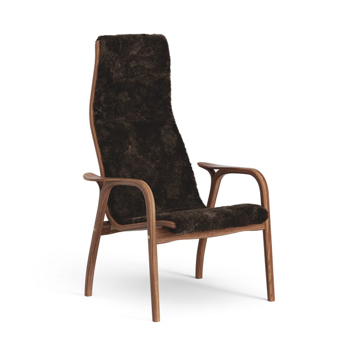 Lamino Fauteuil Walnoot geolied/schapenvacht - Espresso (bruin) - Swedese