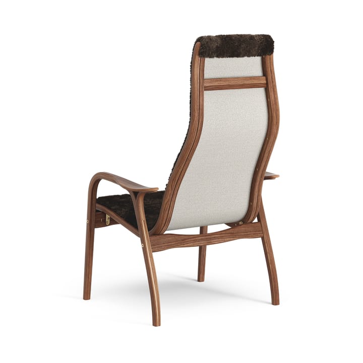 Lamino Fauteuil Walnoot geolied/schapenvacht, Espresso (bruin) Swedese