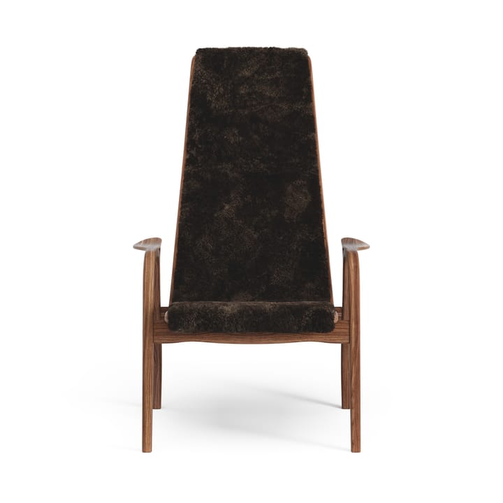 Lamino Fauteuil Walnoot geolied/schapenvacht, Espresso (bruin) Swedese