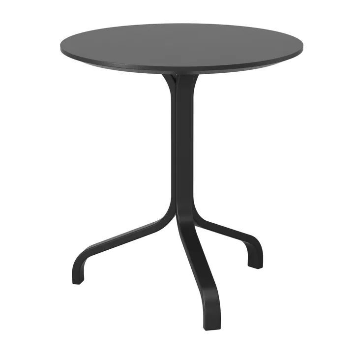 Lamino tafel Ø46x49 cm - Beuk zwart geverfd - Swedese