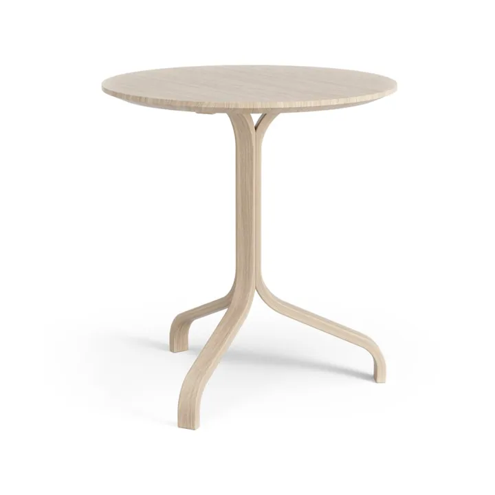 Lamino tafel Ø46x49 cm - witgepigmenteerd eikenhout - Swedese