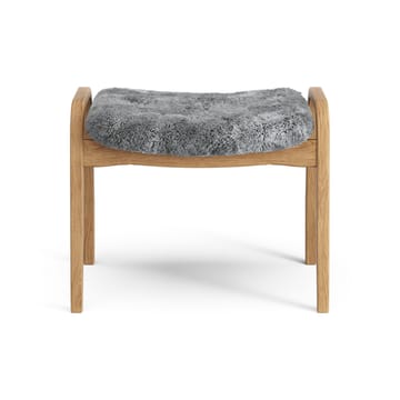 Lamino voetenbankje Eik geolied/schapenvacht - Scandinavian Grey (grijs) - Swedese