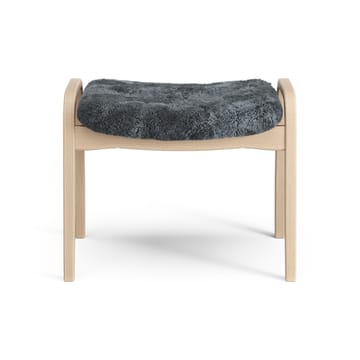 Lamino voetenbankje gelakt Beuk/schapenvacht - Charcoal (donkergrijs) - Swedese