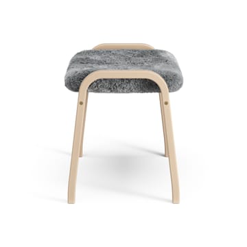 Lamino voetenbankje gelakt Beuk/schapenvacht - Scandinavian Grey (grijs) - Swedese