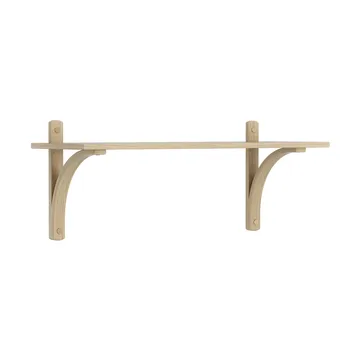 Levi plankrek 1 plank - Naturel gelakt eiken-messing, 90 cm - Swedese