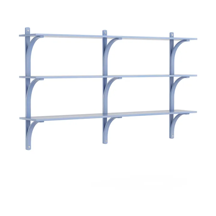 Levi plankrek 3 planken - ILKE Blue-aluminium, 180 cm - Swedese