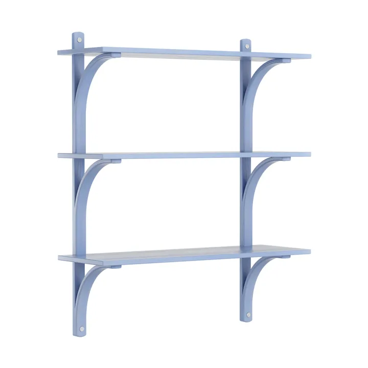 Levi plankrek 3 planken - ILKE Blue-aluminium, 90 cm - Swedese