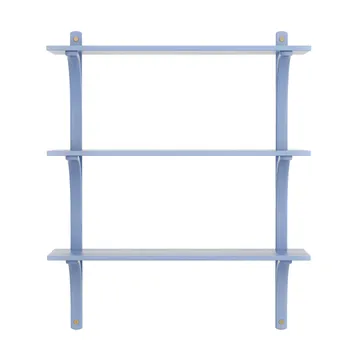 Levi plankrek 3 planken - ILKE Blue-messing, 90 cm - Swedese
