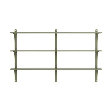 Levi plankrek 3 planken - Mosgroen-aluminium, 180 cm - Swedese