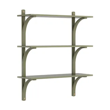 Levi plankrek 3 planken - Mosgroen-aluminium, 90 cm - Swedese