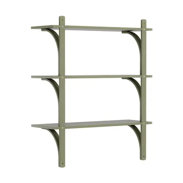 Levi plankrek 3 planken - Mosgroen-aluminium, 90 cm - Swedese