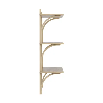 Levi plankrek 3 planken - Naturgelakt eiche-messing, 90 cm - Swedese