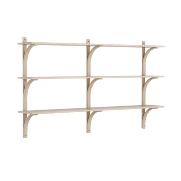 Levi plankrek 3 planken - Witgepigmenteerd eik-aluminium, 180 cm - Swedese