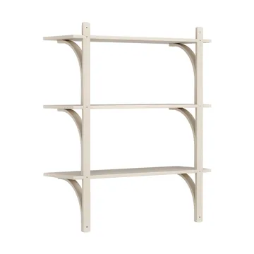 Levi plankrek 3 planken - Witgepigmenteerd essen-messing, 90 cm - Swedese