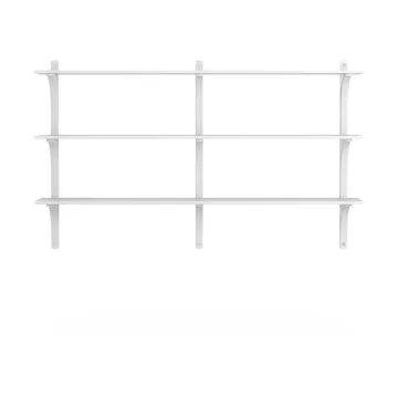 Levi plankrek 3 planken - Witgewassen espen-aluminium, 180 cm - Swedese