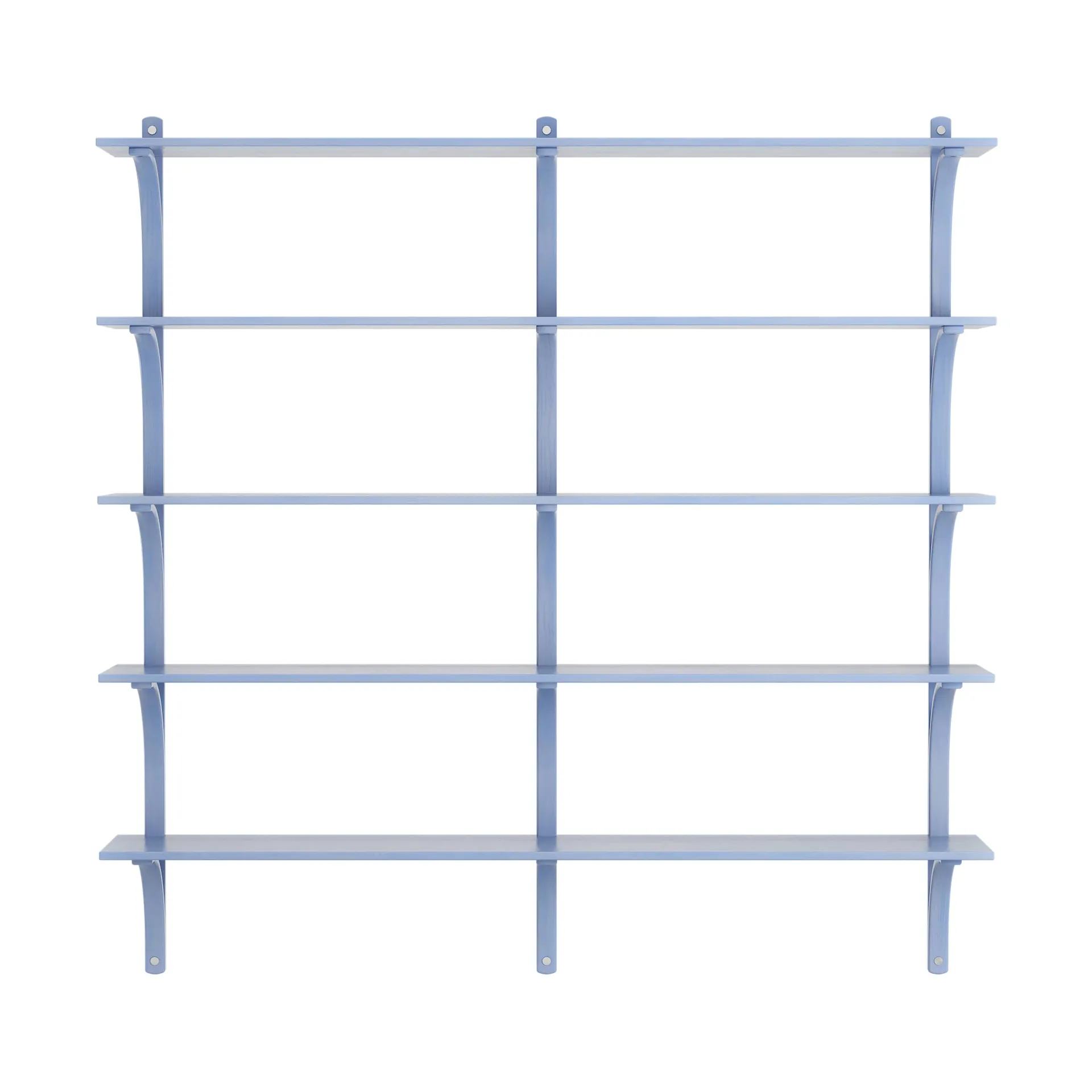 Levi plankrek 5 planken, ILKE Blue-aluminium, 180 cm Swedese