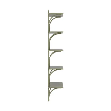Levi plankrek 5 planken - Moss green-messing, 90 cm - Swedese