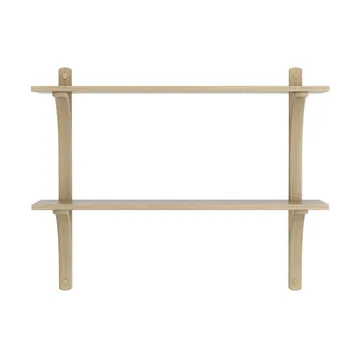 Levi wandplank - Gelakt eiken-messing,2 planken,90 cm - Swedese