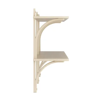 Levi wandplank - Gelakt essenhout-messing,2 planken,180 cm - Swedese