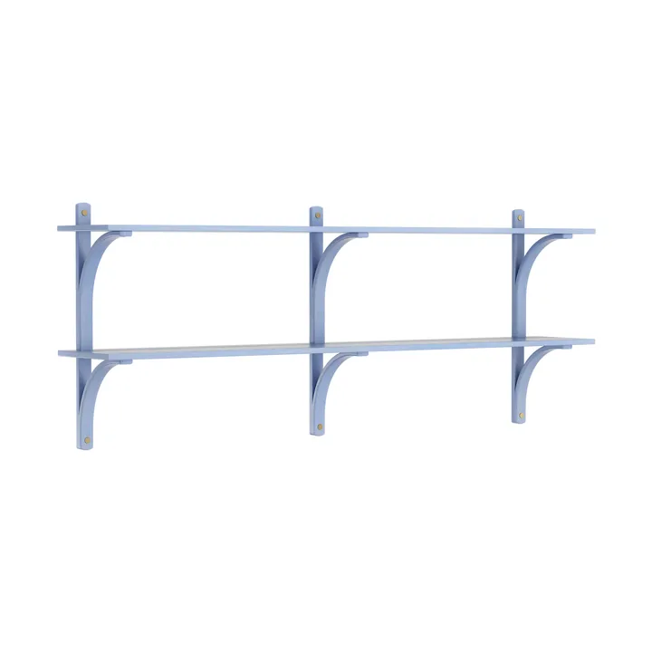 Levi wandplank - Ilke blauw-messing,2 planken,180 cm - Swedese
