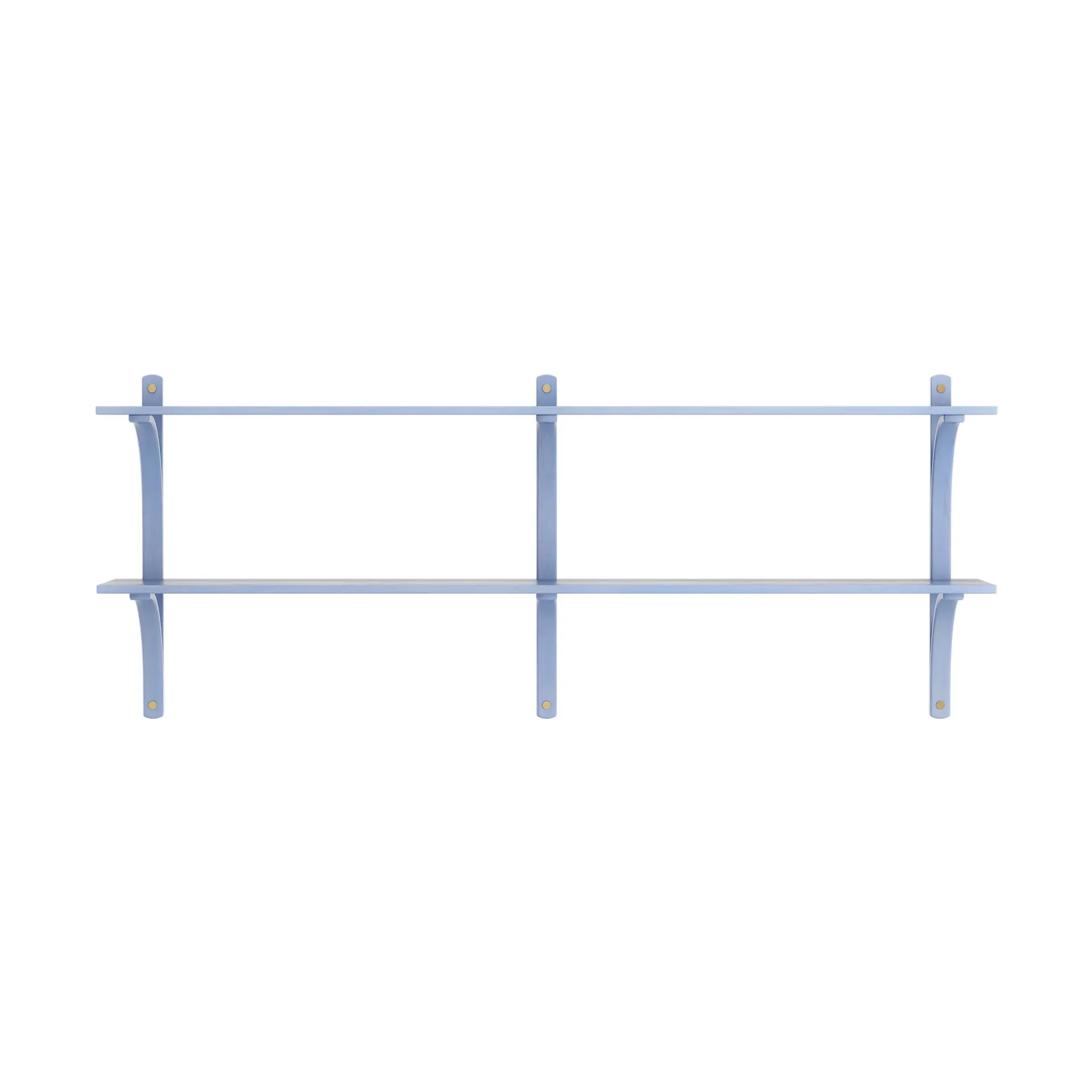 Levi wandplank, Ilke blauw-messing,2 planken,180 cm Swedese