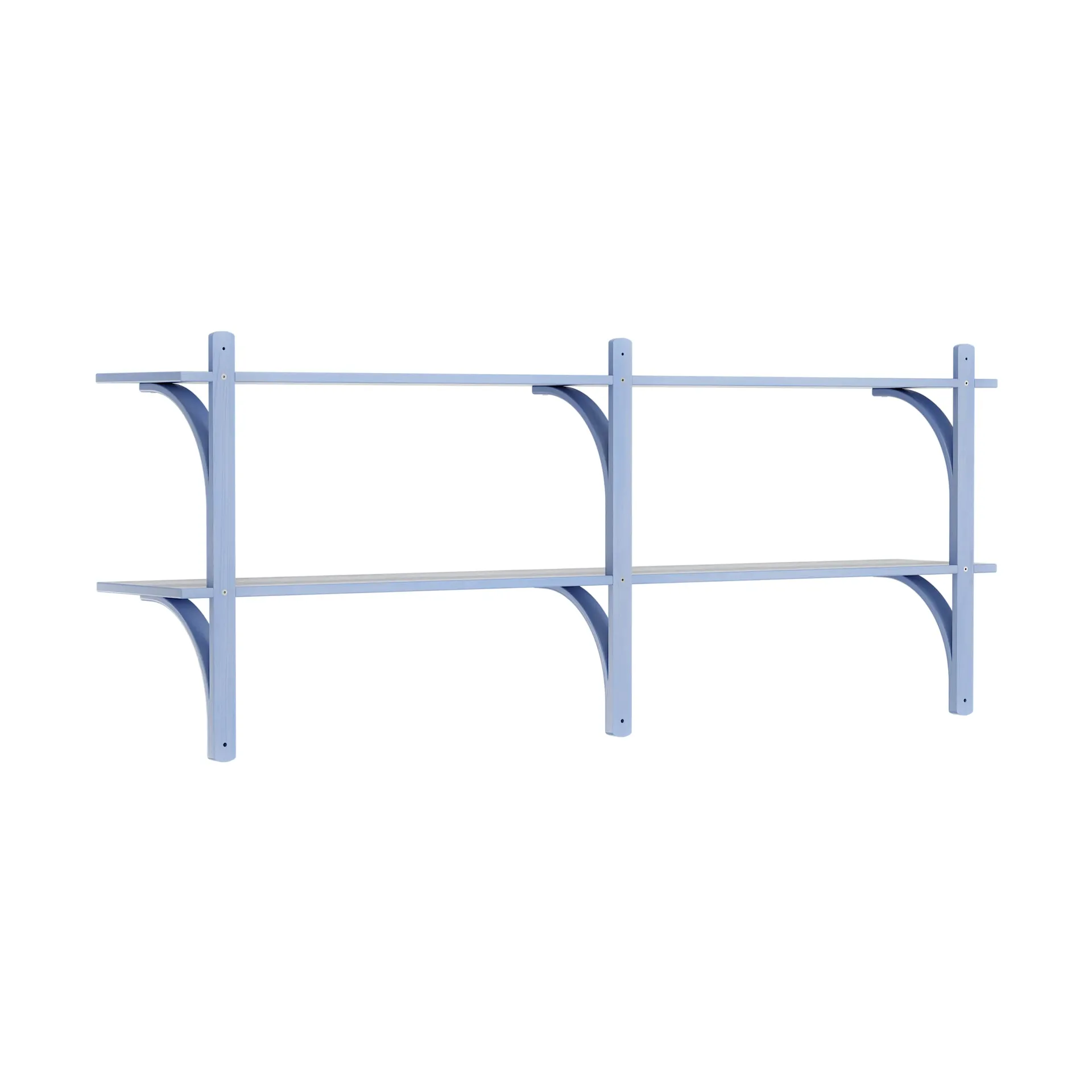 Levi wandplank, Ilke blauw-messing,2 planken,180 cm Swedese