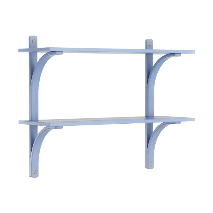 Levi wandplank - Ilke blauw-messing,2 planken,90 cm - Swedese