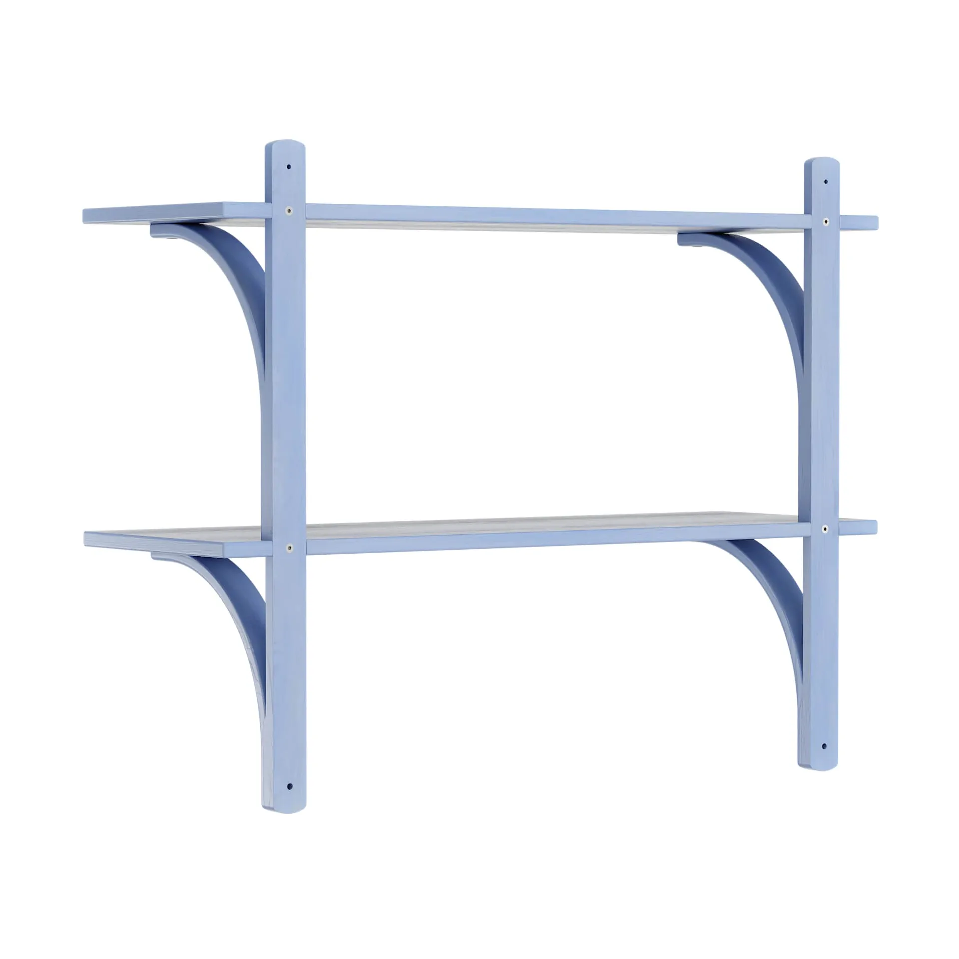 Levi wandplank, Ilke blauw-messing,2 planken,90 cm Swedese