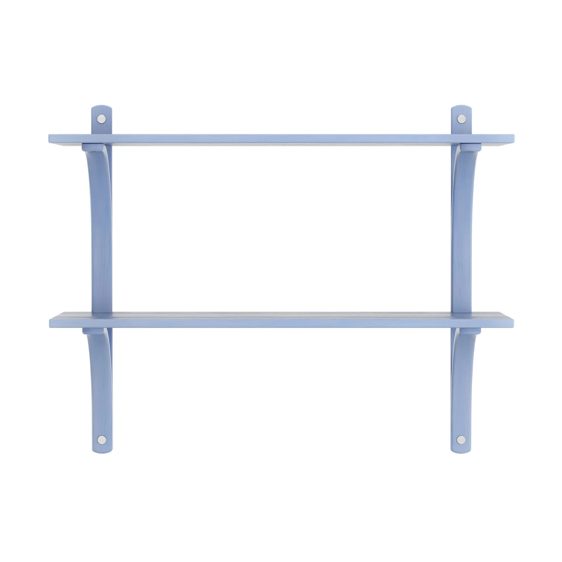 Levi wandplank, Ilke blauw-roestvrij staal, 2 legplanken, 90 cm Swedese
